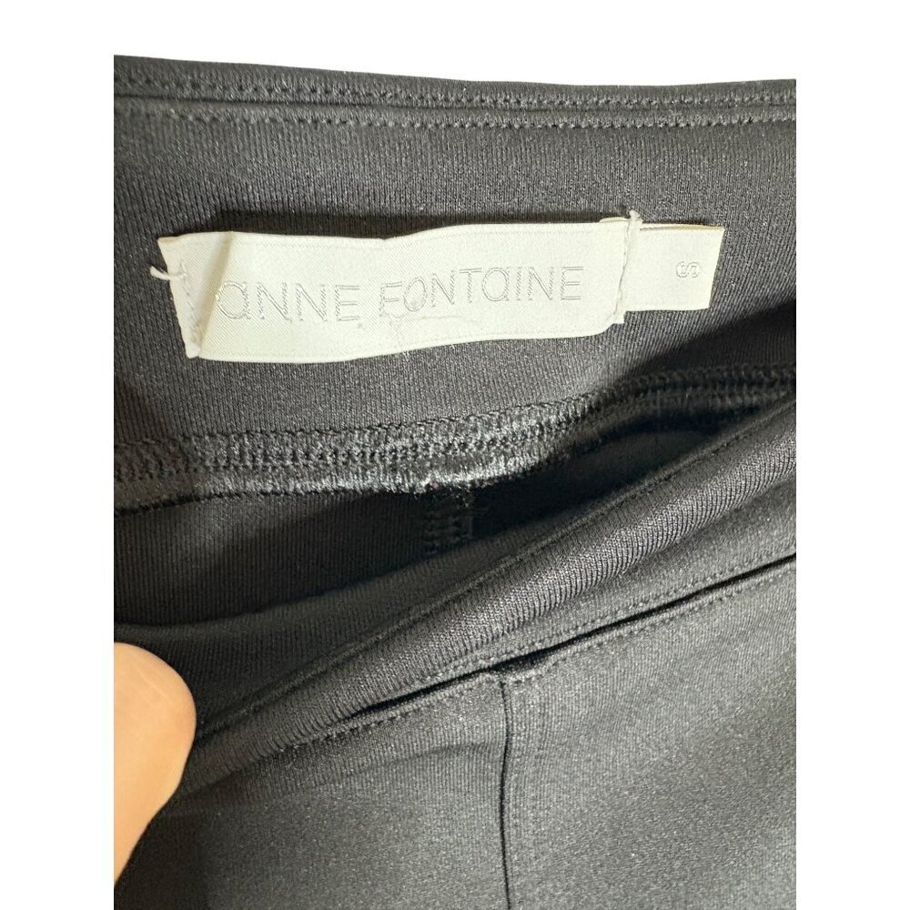 Anne Fontaine Naidy Leggings with Vegan Leather-sz Small - Picture 3 of 7
